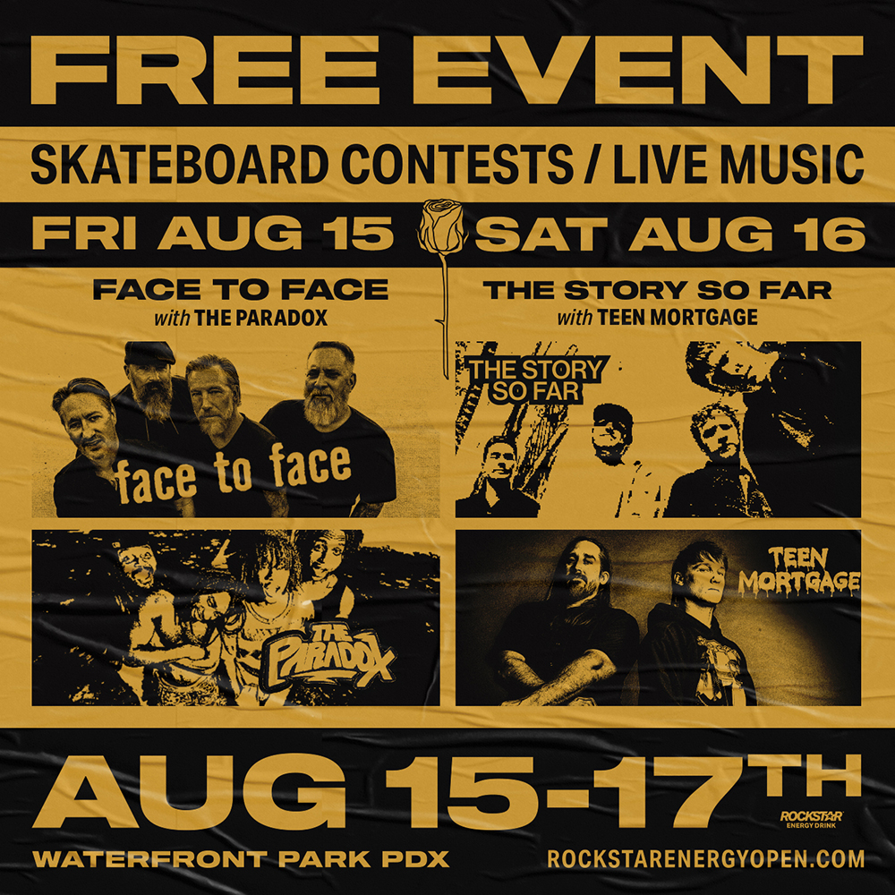 the_platfrm's tweet image. Portland, Oregon let’s do this! @rockstarenergy Open is just a week away! We’re back for another action-packed weekend with FREE music performances and skate contests with some of the best skaters in the world. #platfrm #rockstarenergy