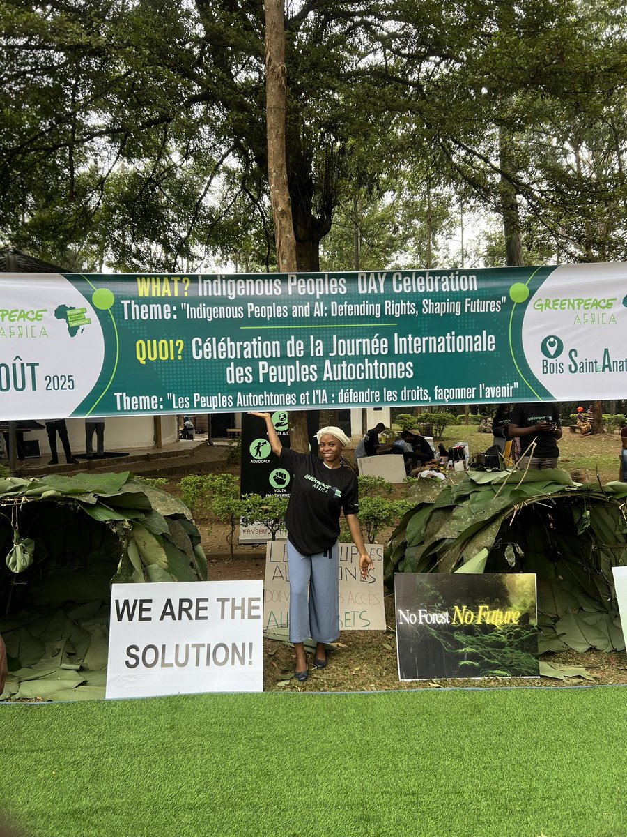 Ma journée avec les Baka 
A l’occasion de la journée mondiale des peuples autochtones 💚🫶

I like it 🥰

#forêtsvolées
#voixéveillées