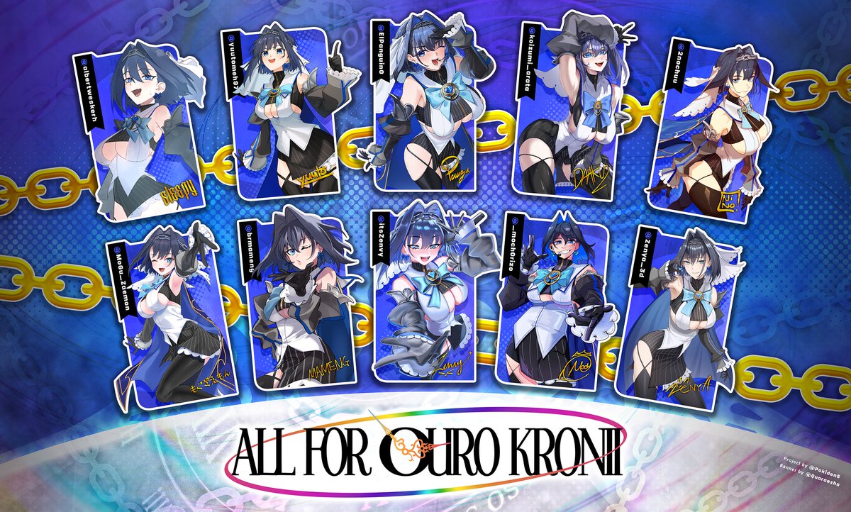 Pokiden5's tweet image. Calling all fellow kronies! Let&apos;s support our #1 time warden as she takes the stage once again! Have our cheers connect the world and become All For One!
#kronillust #クロニーラ