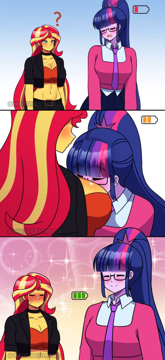 🦄💖💕 Reloading her social Battery 
.
.
.
.
.
#mlp #mylittlepony #mlpfim #pony #unicorn #rarity #applejack #rarijack #humor #comedia #anime #fanart #animation #reel #reels #draw #otaku #pareja #equestriagirls #mylittleponyequestriagirls #twilightsparkle #sunsetshimmer #meme