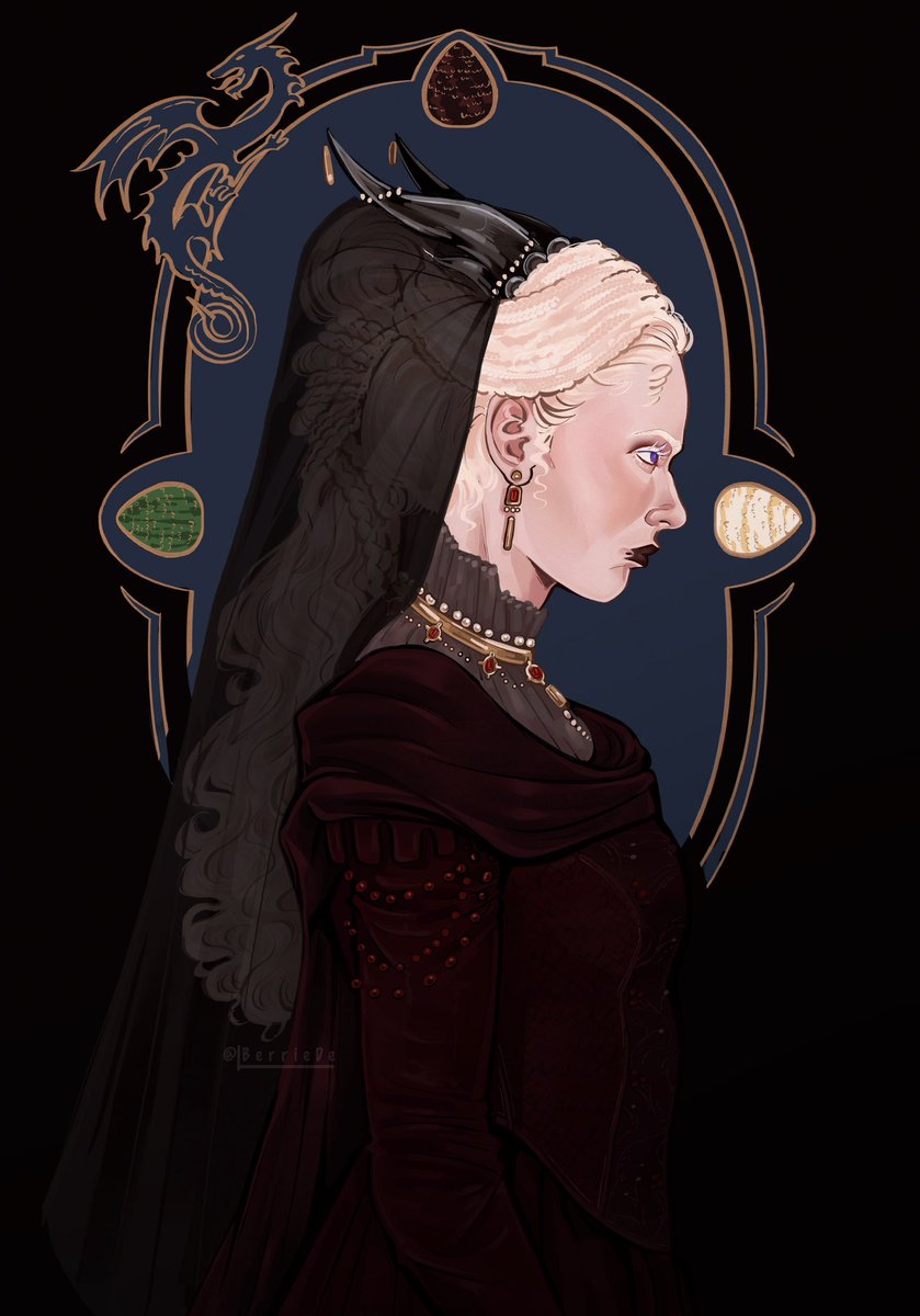 Rhaena the Black Bride 🖤 #ASOIAF