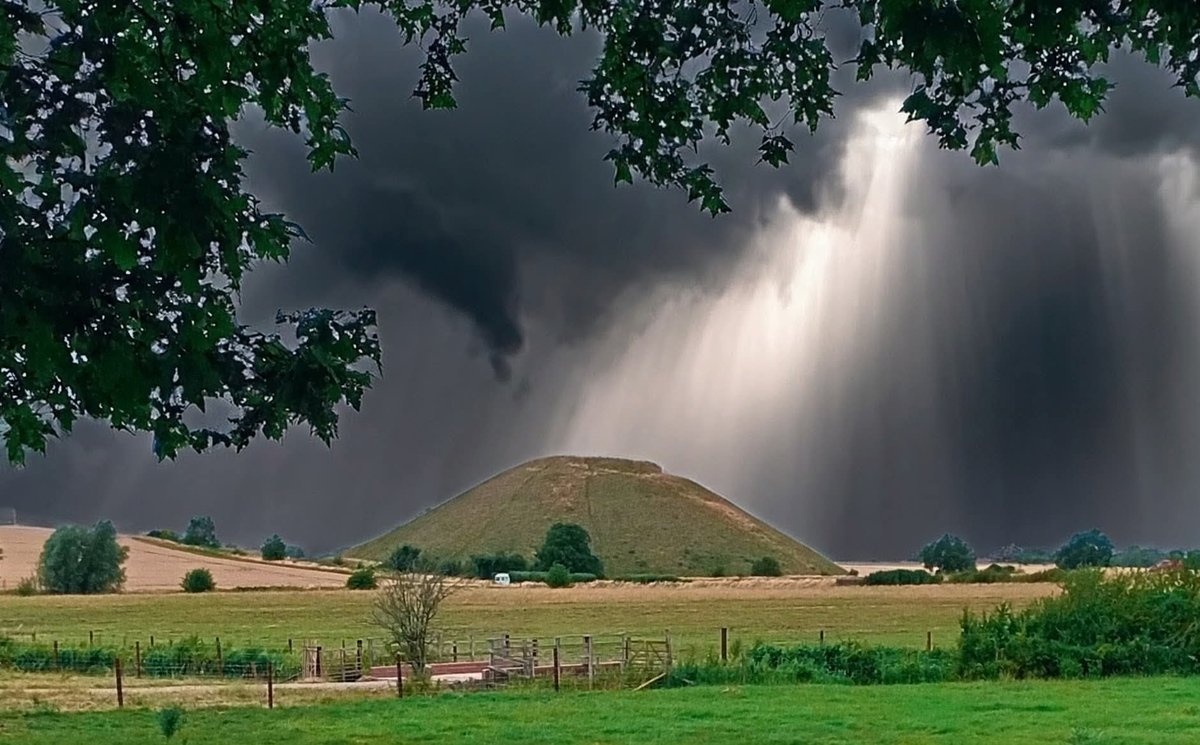 Summer storm over Silbury Hill, Avebury, Wiltshire, England, UK. 
Pic by Tilley Butcher.