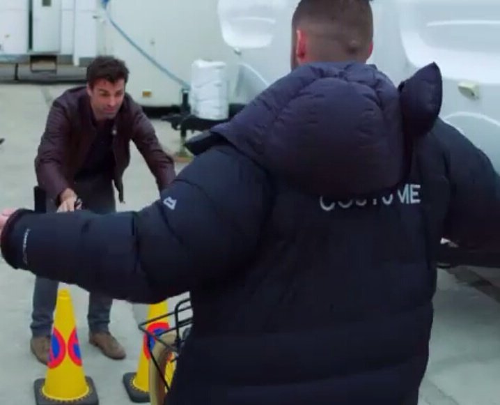 me stopping aaron from leaving with john