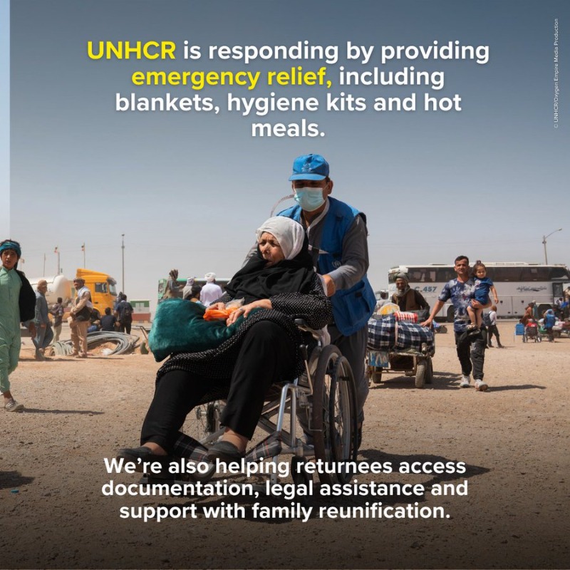 UN's tweet photo. A humanitarian crisis is unfolding in Afghanistan as more than two million people return from neighboring countries.

Many are not returning by choice and are in need of support, despite extremely limited resources in the country.

Learn more. ⬇️