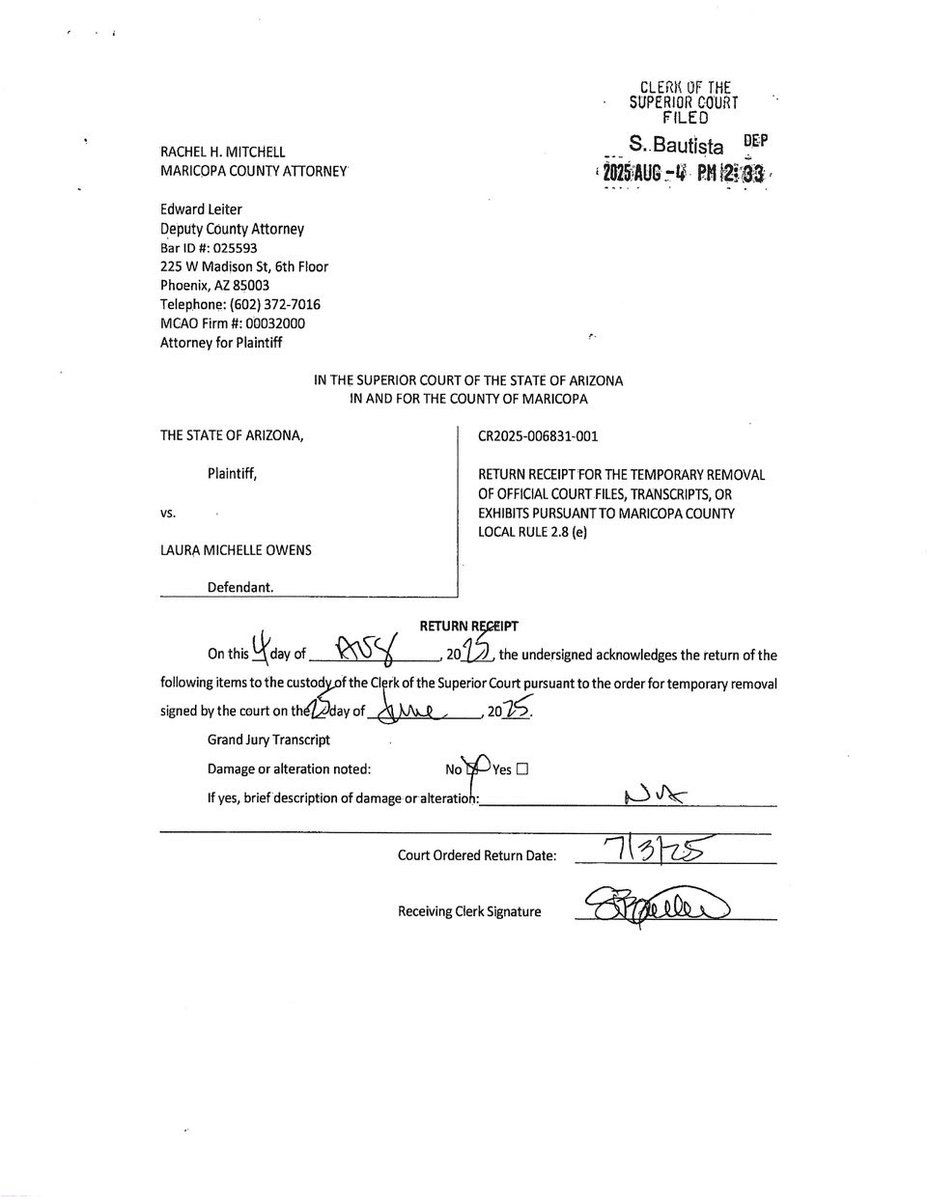 CR 2025–006831 RTR filing today