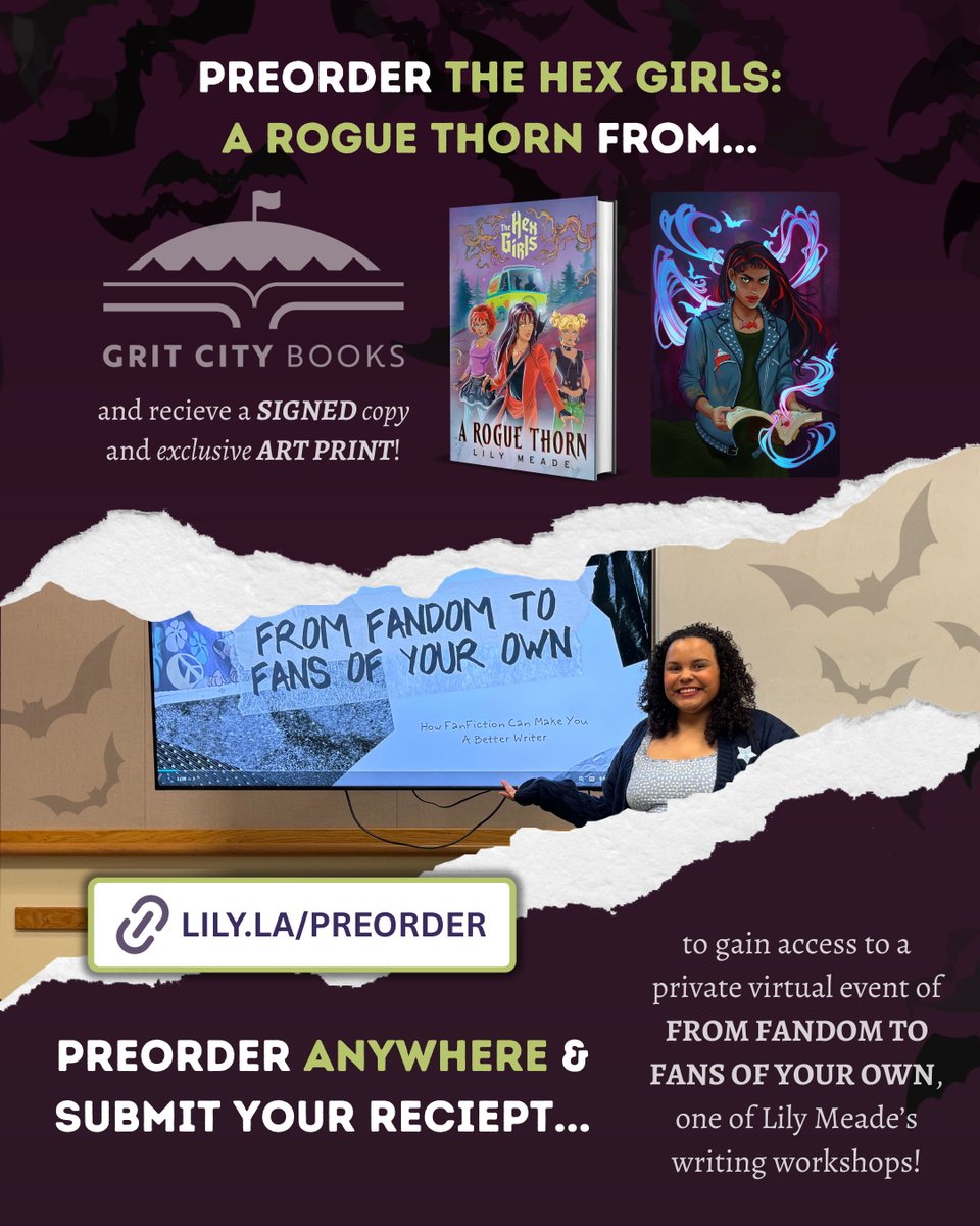 A villain has sabotaged THE HEX GIRLS: A ROGUE THORN! He's cancelled preorders because he knows how important they are for a book's success! PLEASE SHARE THIS, check to see if your order is valid, and encourage others to preorder before Aug 26th to make up the difference!