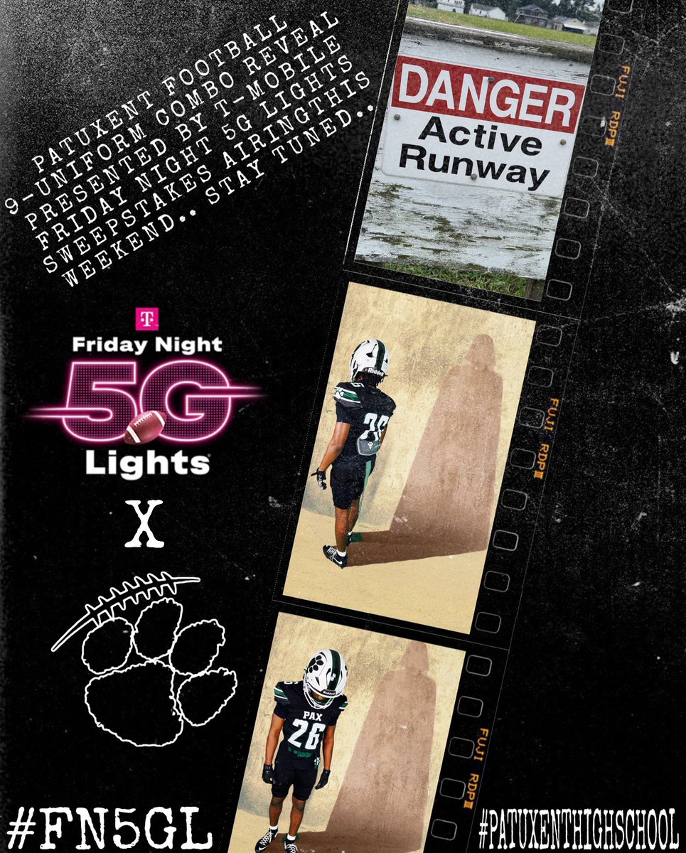 Coach Heinbaugh (@coachheinbaugh) on Twitter photo PATUXENT FOOTBALL 9-UNIFORM
COMBO REVEAL PRESENTED BY T-MOBILE 5G LIGHTS SWEEPSTAKES AIRING THIS WEEKEND.. STAT TUNED..
#fn5gl #PatuxentHighSchool #Sweepstakes
#WETSU #WeFight #19Banners #BigTimeProgram #ReppinLusby
<a href="/SMAC_Football/">SMAC Football</a> <a href="/mdHSscores/">MD High School Football Scores</a> <a href="/Coach_MasonPHS/">Ricky Mason</a> <a href="/patuxentfootbal/">Patuxent Football</a> PATUXENT FOOTBALL 9-UNIFORM
COMBO REVEAL PRESENTED BY T-MOBILE 5G LIGHTS SWEEPSTAKES AIRING THIS WEEKEND.. STAT TUNED..
#fn5gl #PatuxentHighSchool #Sweepstakes
#WETSU #WeFight #19Banners #BigTimeProgram #ReppinLusby
<a href="/SMAC_Football/">SMAC Football</a> <a href="/mdHSscores/">MD High School Football Scores</a> <a href="/Coach_MasonPHS/">Ricky Mason</a> <a href="/patuxentfootbal/">Patuxent Football</a>