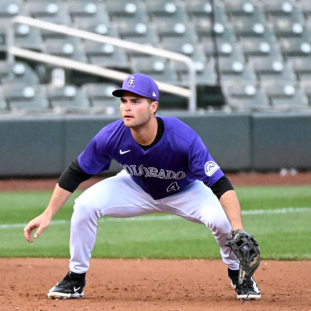 DNVR_Rockies's tweet photo. NEWS: The Rockies are expected to call up INF Kyle Karros, according to @harding_at_mlb 

He will be making his major league debut against the Diamondbacks.