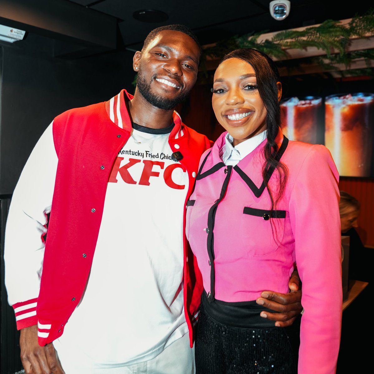 KFCSA's tweet photo. A @Tyshonlawrence2 and @RealKhosiTwala link up? I’m framing this! 😭🔥 #KentuckyTown https://t.co/g1yRMpToLf