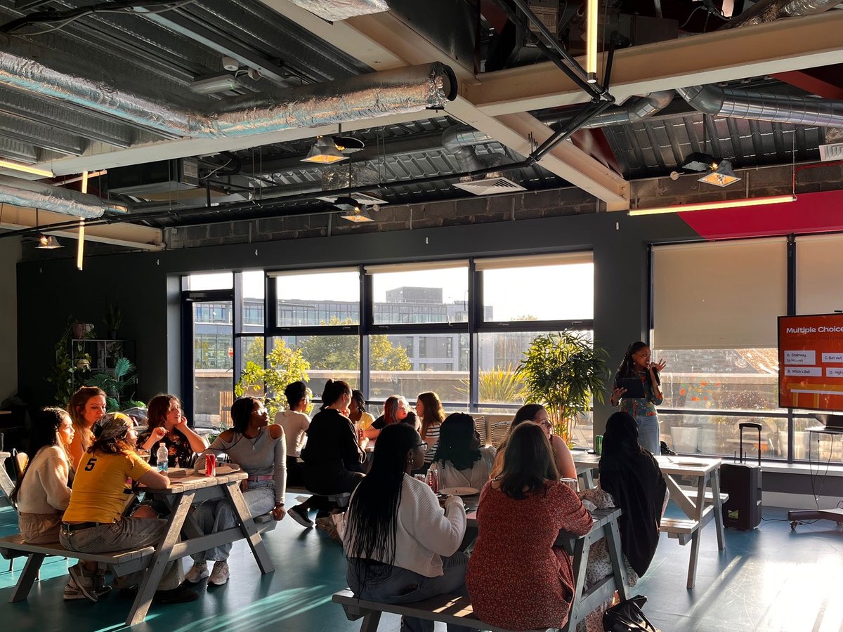 TeenTurn (@teenturn) on Twitter photo Making that “new girls network” happen means creating inviting positive spaces where university students and professionals alike are welcome as seen at our annual summer alum & mentor table quiz underway tonight in <a href="/huckletree/">HUCKLETREE</a>! Making that “new girls network” happen means creating inviting positive spaces where university students and professionals alike are welcome as seen at our annual summer alum & mentor table quiz underway tonight in <a href="/huckletree/">HUCKLETREE</a>!