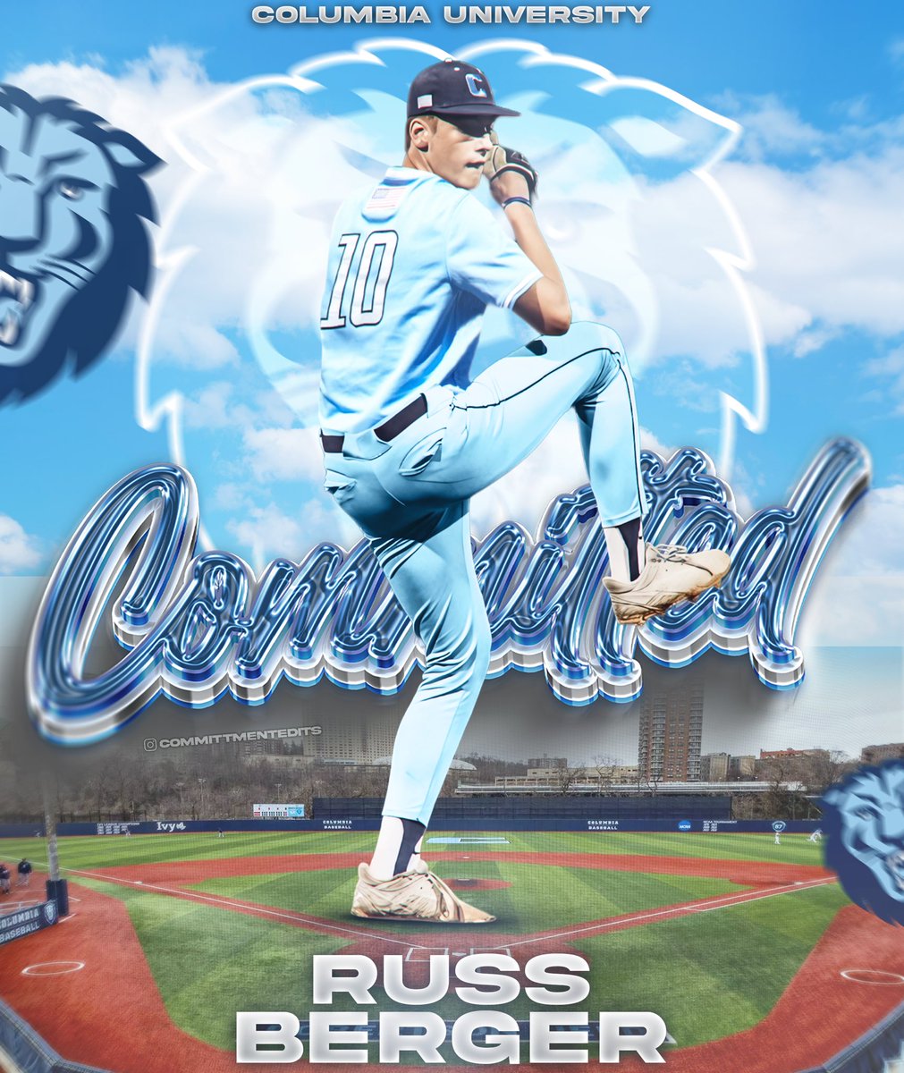 Russ berger (@russberger_1) on Twitter photo I’m excited to announce my commitment to Columbia University! 🦁
<a href="/Sean__Thomas22/">Sean Thomas</a> <a href="/LukeHagerty/">L u k e H a g e r t y</a> <a href="/CHRISTIANBSBALL/">Charlotte Christian Baseball</a> <a href="/5star2026/">2026 5 Star National</a> <a href="/5starnationalva/">5 Star National Virginia</a> I’m excited to announce my commitment to Columbia University! 🦁
<a href="/Sean__Thomas22/">Sean Thomas</a> <a href="/LukeHagerty/">L u k e H a g e r t y</a> <a href="/CHRISTIANBSBALL/">Charlotte Christian Baseball</a> <a href="/5star2026/">2026 5 Star National</a> <a href="/5starnationalva/">5 Star National Virginia</a>