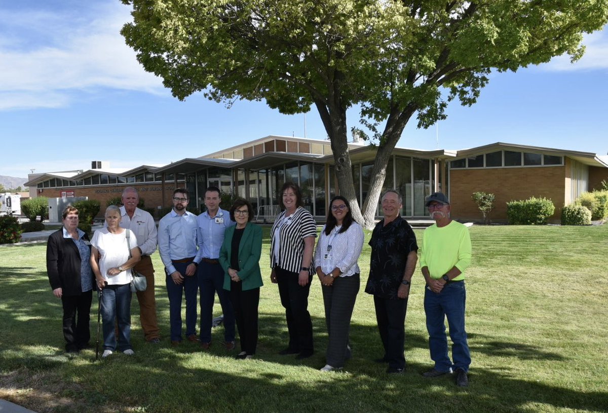 SenJackyRosen's tweet photo. Yesterday, I stopped by Pershing General Hospital to check in with staff and community leaders and talk about how we can work together to make sure rural hospitals like this one have the resources & funding they need. 

Whether it’s introducing legislation to bring more doctors and nurses to rural communities or fighting back against Medicaid cuts that will take funding away from rural hospitals, I’m always working to make health care accessible for ALL Nevadans.