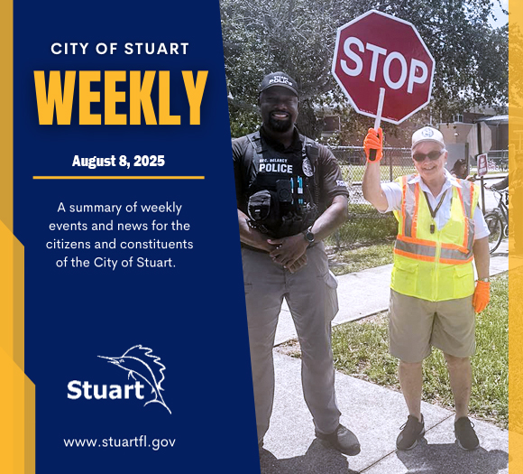 As summer wraps up, there's a lot happening around Stuart! Here's this week's City of Stuart Weekly to keep you in the know! cvcpl.us/v8bGYUm