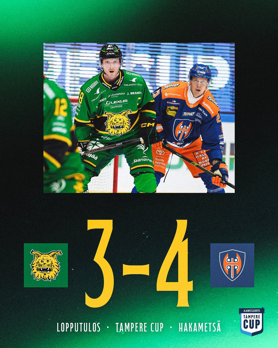 ilveshockey's tweet photo. Lopputulos harjoituskauden ensimmäisestä ottelusta.

Illan yleisömäärä upea 4455 — Ilves kiittää!

#Ilves #Liiga https://t.co/IJN5txW3X0