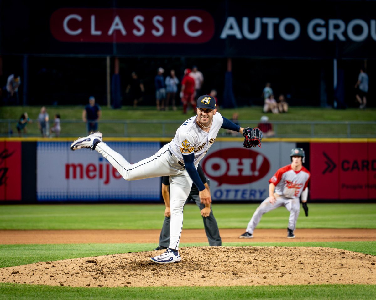 Logan Potosky (@loganpotosky) on Twitter photo I recently had the chance to chat with one of the newest members of the Captains bullpen, RHP Tyler Naquin!
Stats through his first 7 outings with Lake County:
9.0 IP, 3 H, 2 R, 2 ER, 4 BB, 5 K
2.00 ERA, 0.78 WHIP, .103 AVG
He’s off to a strong start as a High-A pitcher! I recently had the chance to chat with one of the newest members of the Captains bullpen, RHP Tyler Naquin!
Stats through his first 7 outings with Lake County:
9.0 IP, 3 H, 2 R, 2 ER, 4 BB, 5 K
2.00 ERA, 0.78 WHIP, .103 AVG
He’s off to a strong start as a High-A pitcher!