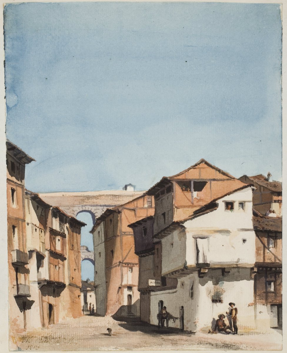 "Una calle de Segovia", de Martín Rico y Ortega (entre 1852 y 1858) museodelprado.es/coleccion/obra…