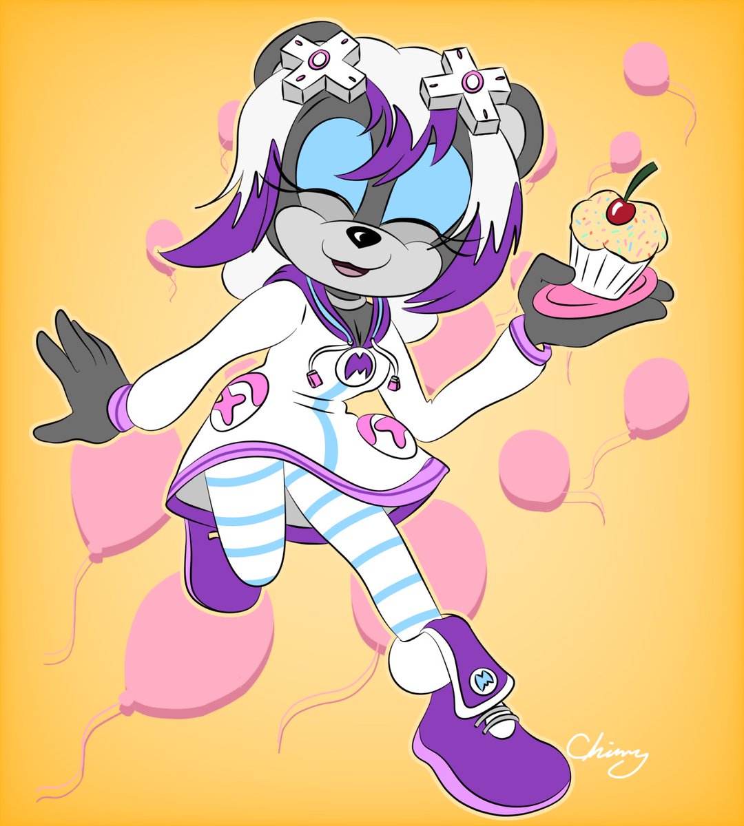 Happy panda for a lovely Foxxo.