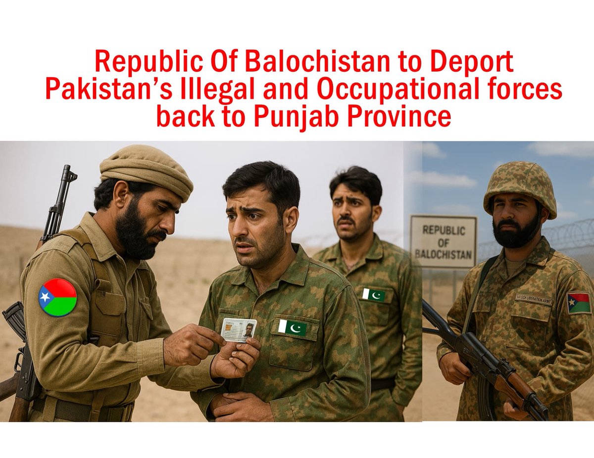 page3newsthai's tweet photo. Big One; Ideas turning into realities; 
This is the verdict of the people of  #RepublicOfBalochistan; 

The Republic of Balochistan is considering the official designation of the Pakistani military as a non-state actor and terrorist entity, on the grounds that its forces are stationed within Balochistan without legal documentation, diplomatic accreditation, or valid visas.

In consultation with Baloch legal experts, national law enforcement authorities, and security analysts, the upcoming Legislative Assembly of the Republic of Balochistan may issue the following declaration regarding the continued illegal presence and actions of Pakistan's state and military entities within the sovereign territory of Balochistan, as terrorist.  

1. Pakistan Army
2. Inter-Services Intelligence (ISI)
3. Military Intelligence (MI)
4. Frontier Corps (FC)
5. Anti-Terrorism Force (ATF)
6. Eagle Force
7. Special Services Group (SSG)
8. Pakistan Rangers
are hereby suggested to be designated as non-state actors and terrorist organizations under the provisional laws of the Republic of Balochistan. These entities are operating within Balochistan without legal documentation, diplomatic clearance, or recognized authority, and are directly implicated in heinous crimes, including:
* Baloch Genocide, 
* Ethnic Cleansing, 
* Illegally infiltrating into Balochistan's territories,
* Enforced disappearances,
* Extrajudicial killings,
* Torture,
* Abduction of students and civilians,
* Destruction of property and suppression of political rights,

The law enforcement agencies of the Republic of Balochistan retain full legal authority to identify, arrest, interrogate, and prosecute illegal Pakistani operatives found within Balochistan's borders. Following due legal process, such individuals will be deported to Pakistan's Punjab province, from where most occupying personnel originate.

All personnel belonging to local forces of the Police and Levies Forces currently operating under the command or coordination of Pakistani institutions are urged to surrender their arms peacefully and declare allegiance to the Republic of Balochistan. Failure to comply will result in their designation as collaborators with enemy forces, subject to arrest, prosecution, and legal consequences under national law.@miryar_baloch @UNGeneva @UN @UnitedStandMUFC @UNinIndia