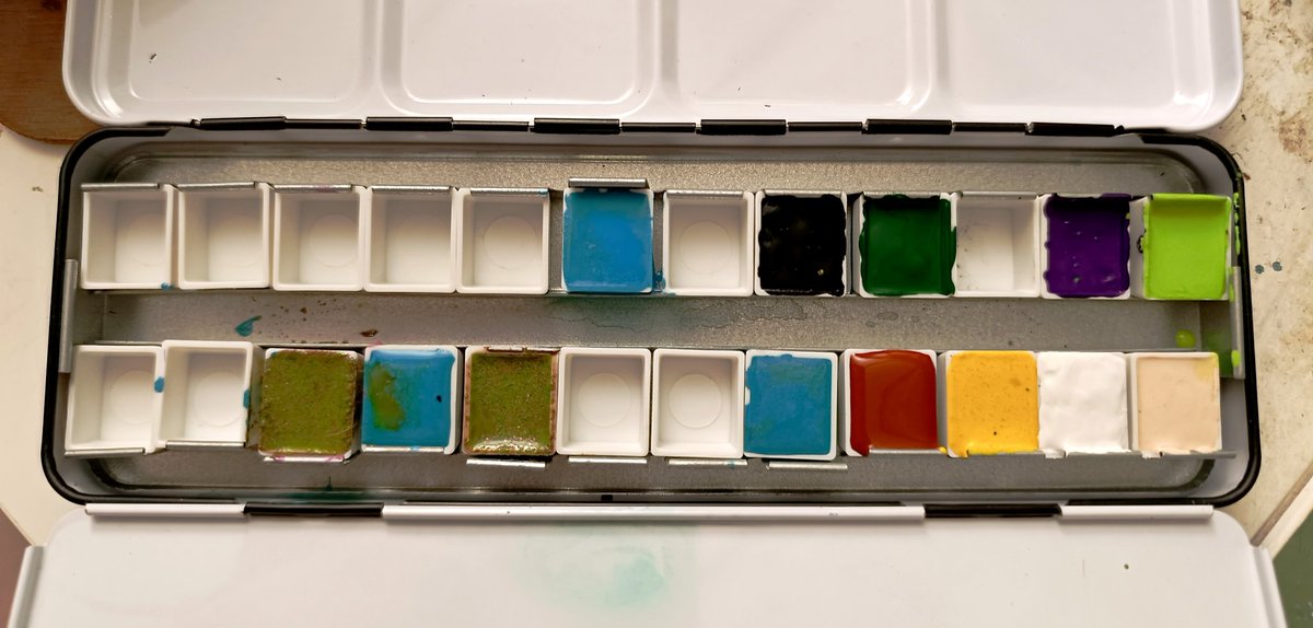 The handmade watercolors i made for now