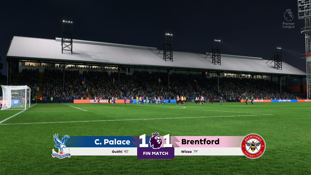 KureNiak's tweet photo. ⚔️ 27e journée de Premier League
Crystal Palace arrache le match nul 1-1 face à Brentford grâce à une tête salvatrice de Marc Guéhi en fin de rencontre.
Un point pris dans les dernières minutes qui montre le caractère de l’équipe 💪 https://t.co/FK3xN9bEa3