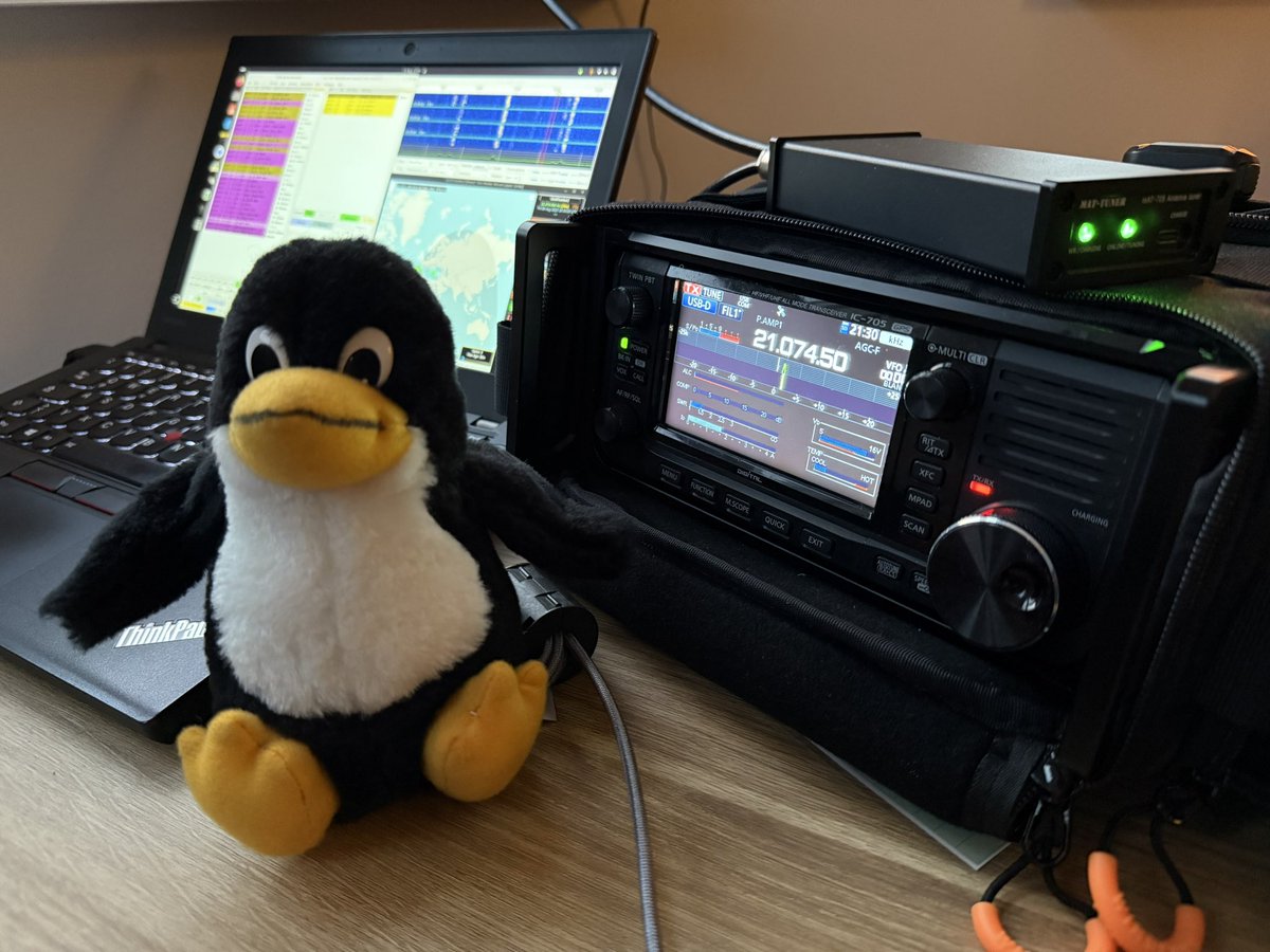 It's my last evening in Denmark, and I'm still trying to get in a few QSOs. I'm QRV on FT8 with OZ/DA6BOC

#hanradio #amateurfunk #AmateurRadio #ft8