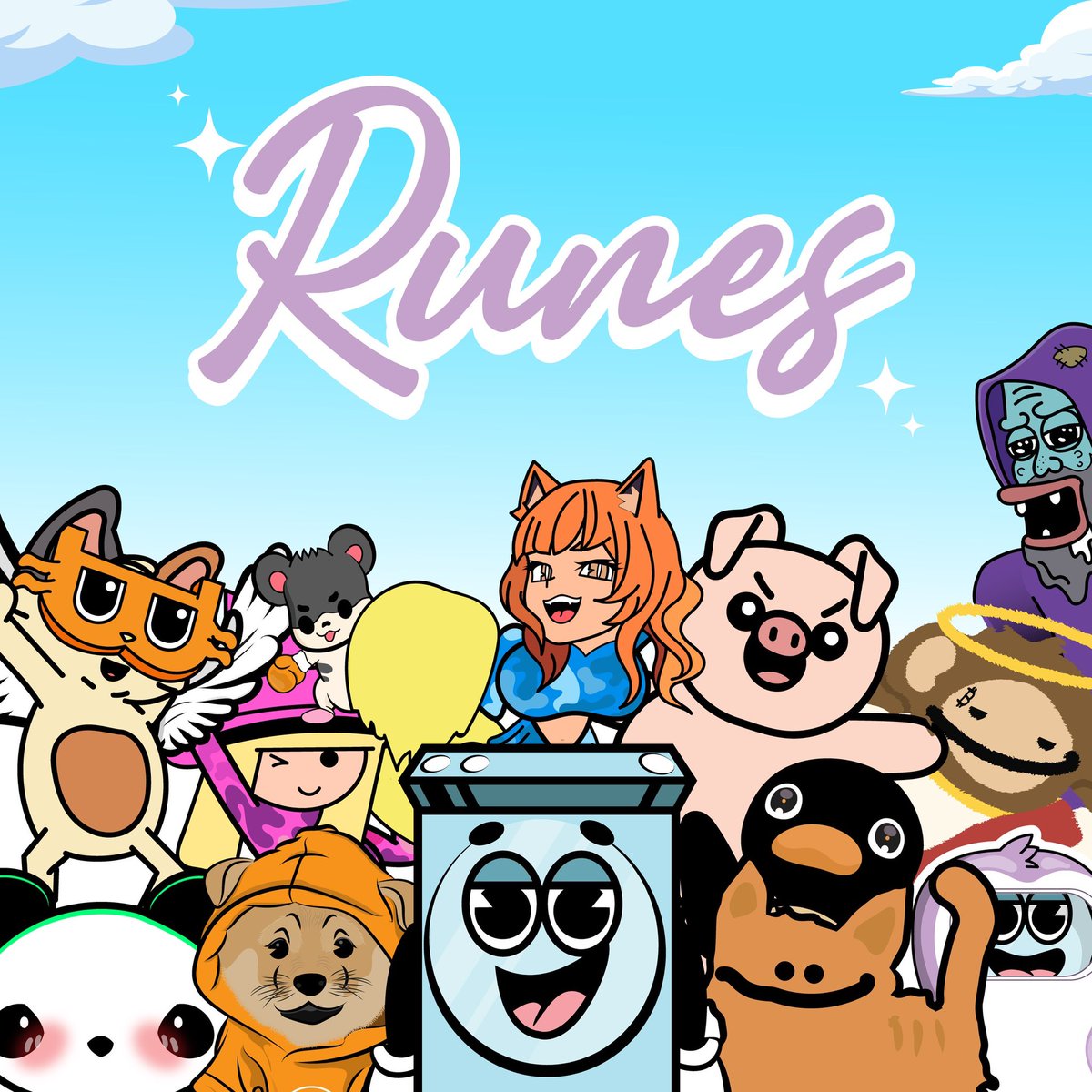 BIG THINGS ARE HAPPENING FOR RUNES!

ARE YOUR BAGS PACKED?

ARE YOU READY FOR T1 EXCHANGES TO BULL POST RUNES?

MEMES ON BITCOIN ARE COMING!

WISHY•WASHY•MACHINE 💦