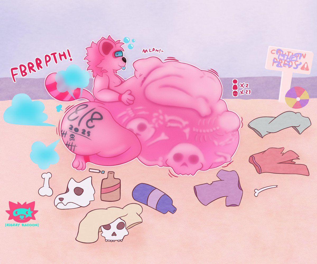 I'm finally doing a proper vore art, and what better than this day do upload it?
🩷🦝🩵

#VoreDay #vore