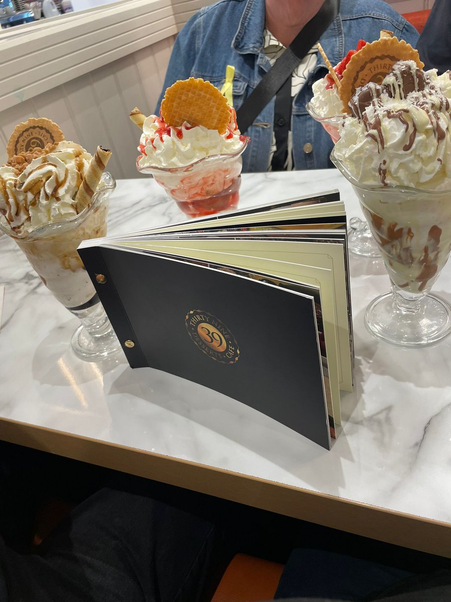 GroovyGail57's tweet image. I'm at 39 Desserts Cafe with @sarahbrhino @boardo2001 @Macho_Mick #nomnom  😍