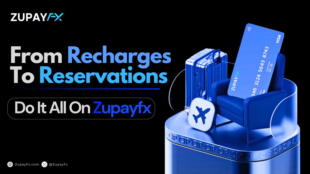 ZupayFx's tweet photo. 💳 From Recharges to Reservations – We’ve Got You Covered!

With ZupayFx, you can do it all – handle every transaction in one place.

Fast. Secure. Convenient.🚀

👉 Get your crypto card form https://t.co/3Z9M2hKrLZ

#ZupayFx #CryptoCard #Web3Payments #CryptoMadeEasy #SpendCrypto https://t.co/XNcZwtZM6Q