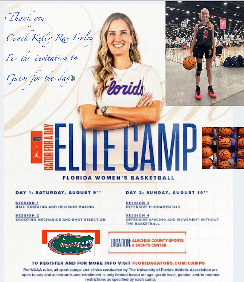 Mia Fleetwood (@miafleetwood3) on Twitter photo I am so honored to be invited to the Gator for a Day Elite Camp! Thank you <a href="/GatorsWBK/">Gators Women’s Basketball</a> and <a href="/kraefin/">Kelly Rae Finley</a> !
<a href="/IBCWBB/">Indiana Basketball Club</a> <a href="/IBCFleetwood29/">Indiana Basketball Club Fleetwood 2029 14U</a> <a href="/M14hoopsindy/">M14Hoops Indy</a> I am so honored to be invited to the Gator for a Day Elite Camp! Thank you <a href="/GatorsWBK/">Gators Women’s Basketball</a> and <a href="/kraefin/">Kelly Rae Finley</a> !
<a href="/IBCWBB/">Indiana Basketball Club</a> <a href="/IBCFleetwood29/">Indiana Basketball Club Fleetwood 2029 14U</a> <a href="/M14hoopsindy/">M14Hoops Indy</a>