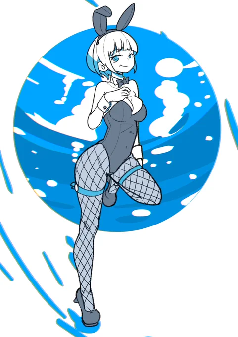 謎のポーズです