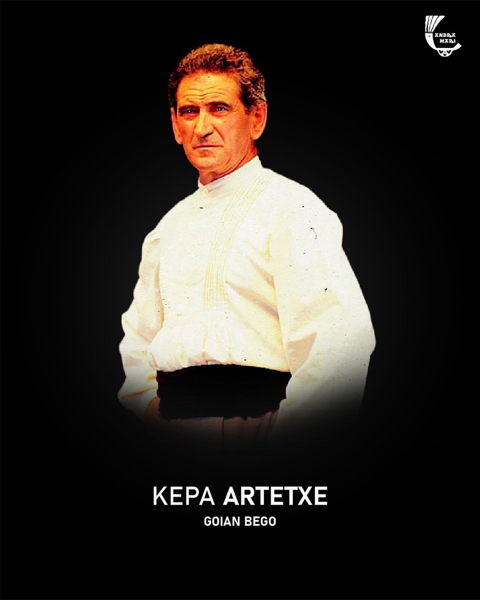 💔 Gure herriaren memoria kolektiboak dantzan gogoratuko du beti Kepa Artetxe.

Atzo hil zen, 85 urte zeuzkala. Euskal dantza tradizionalaren arloan eredu eta sustatzaile handia, belaunaldi askorentzat inspirazio iturri.

Gure dolumin eta besarkadarik beroenak senide eta lagunei.