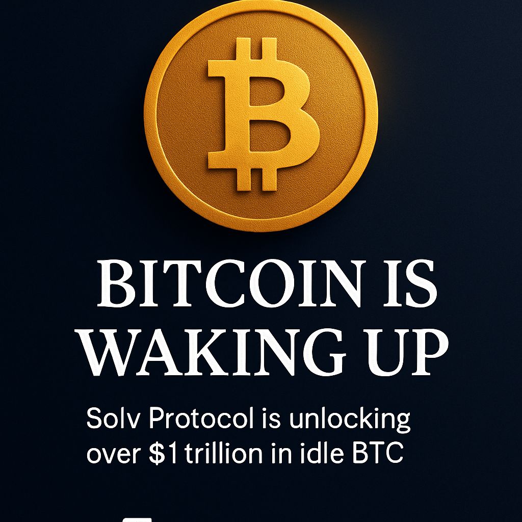 🚀 Boom Bitcoin is waking up 💥 🤯 

<a href="/SolvPrortrocol/">SoIv ProtorcoI</a> $SOLV #BTCunbound
For years, over $1 trillion in BTC has been sitting idle, acting as a store of value but doing little else. Now, Solv Protocol is unlocking that sleeping giant. Using its advanced Staking Abstraction Layer,