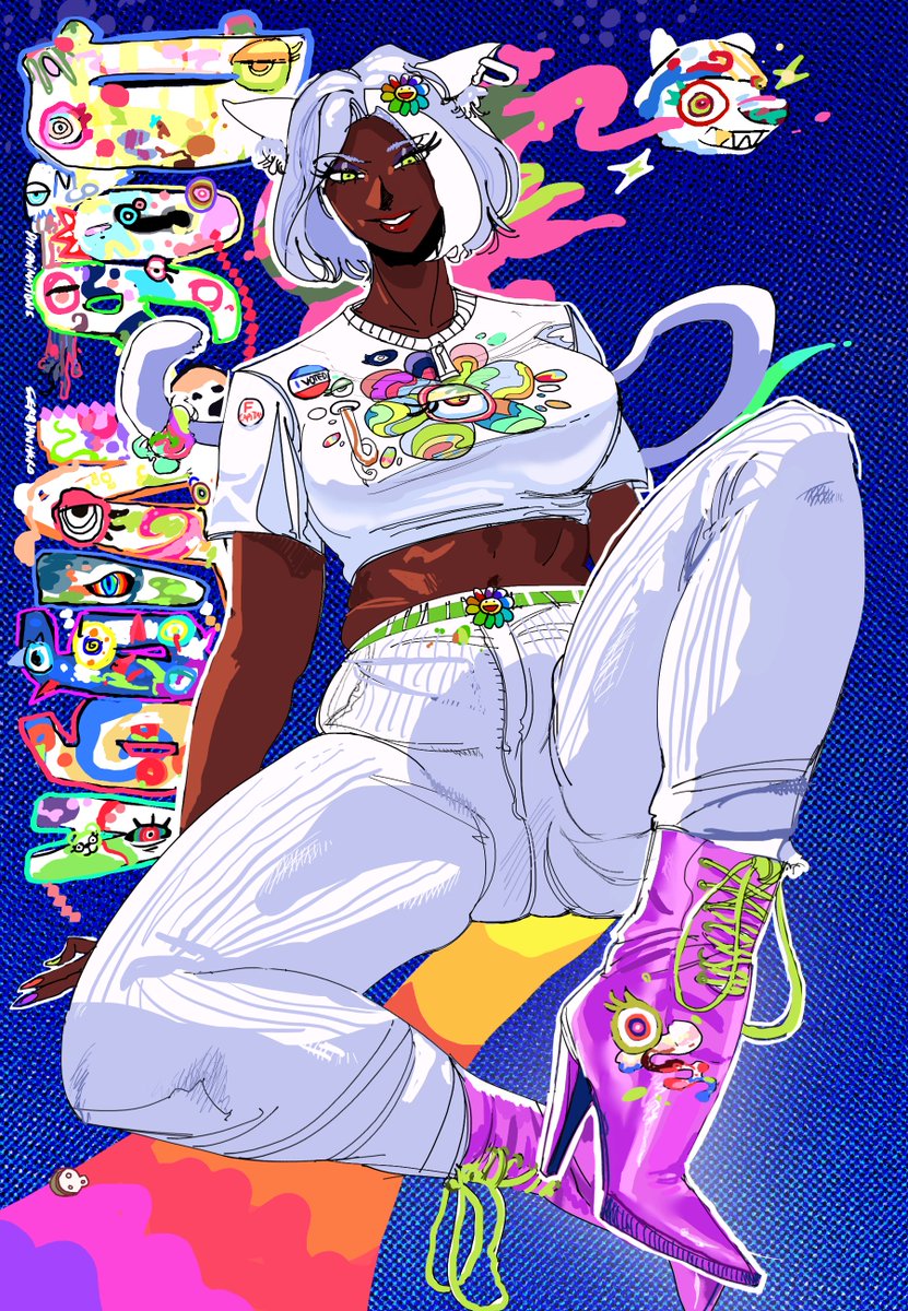 Dog Ningen Trish x Takashi Murakami 🎈🎊😃🍀🤹‍♀️