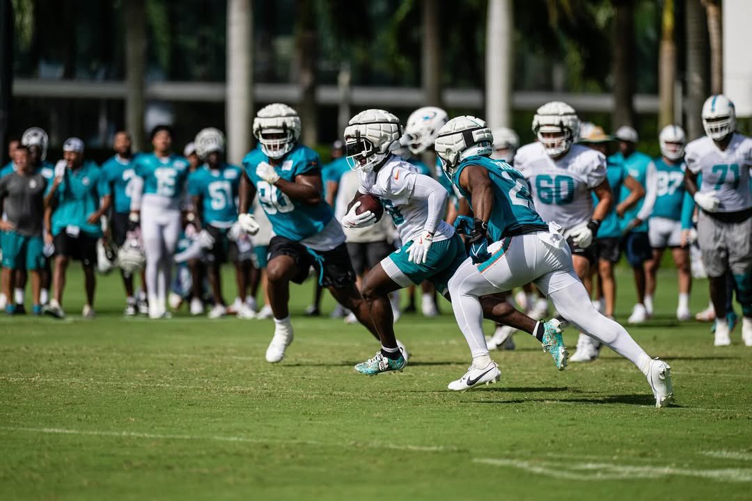 FinsXtra (@finsxtra) on Twitter photo Miami Dolphins found success in the run game in today’s joint practice, with Miami creating multiple chunk plays. (<a href="/GBraggsJr23/">Greg Braggs Jr.</a>) #PhinsUp Miami Dolphins found success in the run game in today’s joint practice, with Miami creating multiple chunk plays. (<a href="/GBraggsJr23/">Greg Braggs Jr.</a>) #PhinsUp