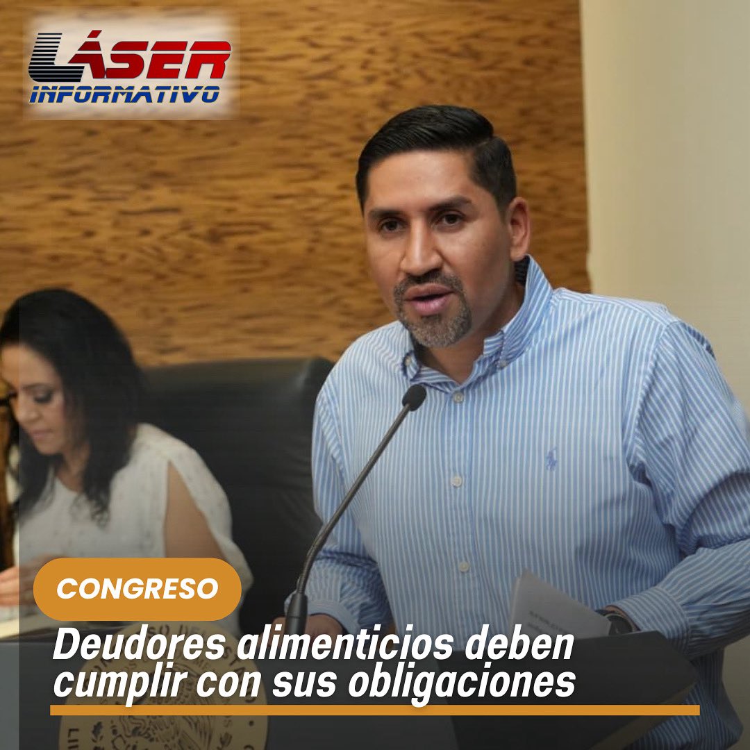 Eduardo Serrano (@laloserranoz) on Twitter photo #LaserInformativo
#Congreso|| Deudores alimenticios deben cumplir con sus obligaciones
• <a href="/FerRochaDgo/">Fernando Rocha Amaro</a> propuso endurecer la ley contra deudores alimentarios y garantizar justicia para la niñez duranguense.
El diputado Fernando Rocha Amaro, del Grupo Parlamentario del #PAN, #LaserInformativo
#Congreso|| Deudores alimenticios deben cumplir con sus obligaciones
• <a href="/FerRochaDgo/">Fernando Rocha Amaro</a> propuso endurecer la ley contra deudores alimentarios y garantizar justicia para la niñez duranguense.
El diputado Fernando Rocha Amaro, del Grupo Parlamentario del #PAN,