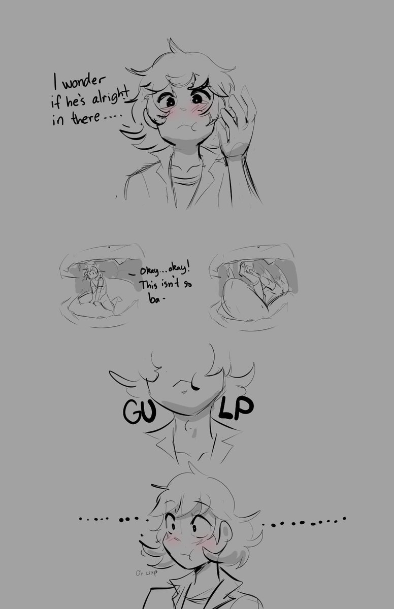 CW: Vore

Mouthplay gone wrong (or right?)

Happy Vore Day : P