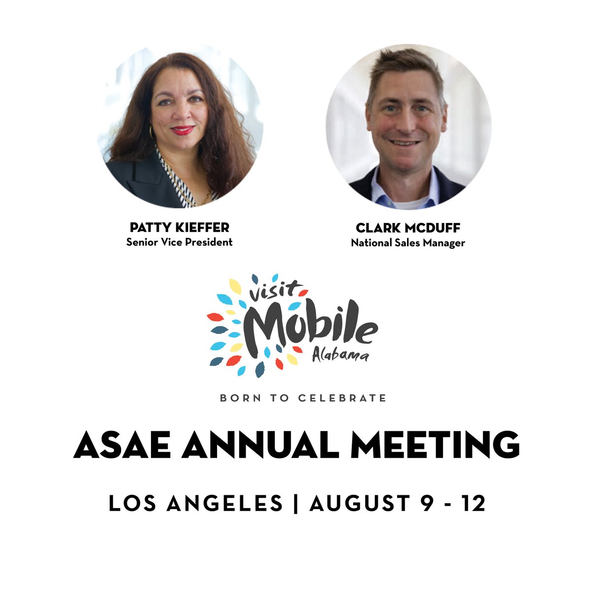 VisitMobileBiz's tweet image. We can&apos;t wait to connect at the ASAE Annual Meeting! 
Visit Mobile&apos;s Patty Kieffer and Clark McDuff are the experts you need to grow your impact. ⭐ 

#ASAEAnnualMeeting #ASAE25 #AssociationLeaders #LeadershipDevelopment