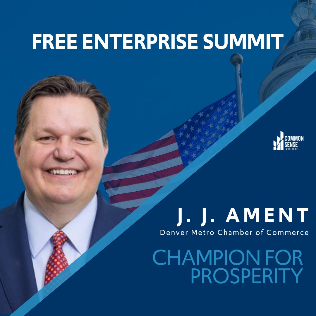 Common Sense Institute Colorado (@csinstituteco) on Twitter photo CSI is proud to announce our Champion for Prosperity Awardee!
<a href="/JJAment/">JJ Ament</a> and the <a href="/DenChamber/">Denver Metro Chamber of Commerce</a> are being awarded the 2025 Champion for Prosperity Award.
Under J. J.'s leadership, the Chamber has remained a leading voice for Colorado’s business community—fighting for policies that CSI is proud to announce our Champion for Prosperity Awardee!
<a href="/JJAment/">JJ Ament</a> and the <a href="/DenChamber/">Denver Metro Chamber of Commerce</a> are being awarded the 2025 Champion for Prosperity Award.
Under J. J.'s leadership, the Chamber has remained a leading voice for Colorado’s business community—fighting for policies that