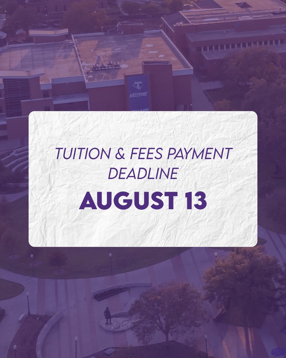 TarletonState's tweet image. Save these important dates for the academic year and take the first step toward becoming a Texan. There’s no better time to apply to Tarleton State!

📝 bit.ly/4m9lIiY

#TarletonState #BleedPurple #TarletonBound