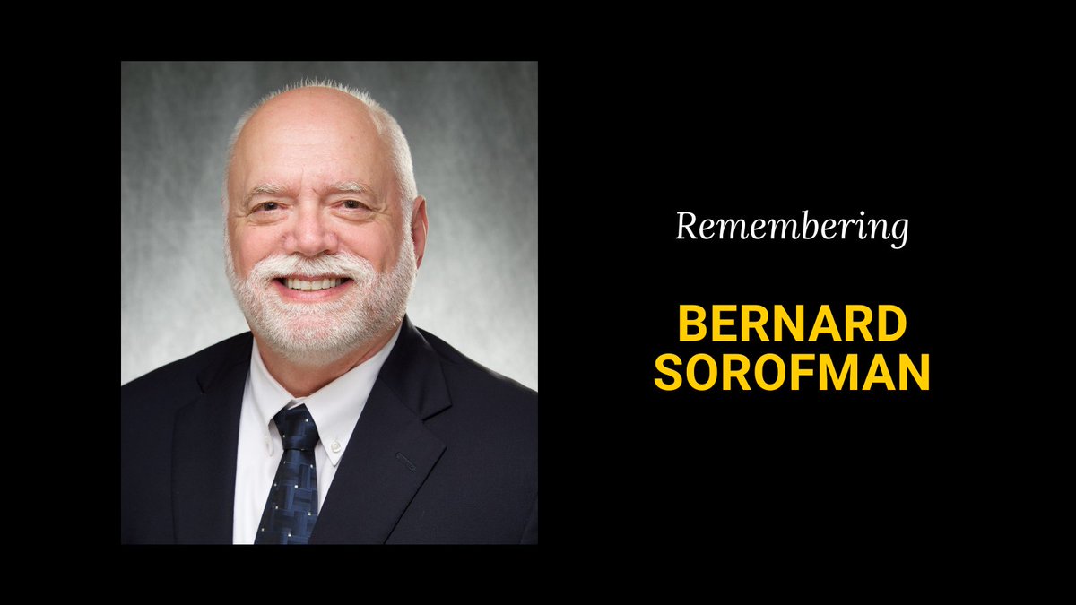 We are saddened by the passing of Bernard A. Sorofman, professor emeritus and former executive associate dean. He was an exceptional leader and a colleague, scholar, and friend to many. Read about his journey and commitment to service: bit.ly/4mb9aYq