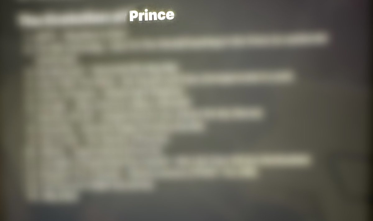 ThePalaceRoom's tweet photo. #TPR BREAKING ⚠️ | Cam Kordei @brokehoodrat seemingly teases something coming with a cryptic photo only showing the word “Prince”.
“#CK8🧬” https://t.co/bWKoxyStqS