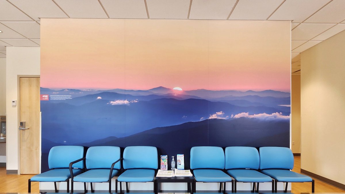 A fun surprise from today - seeing one of my pics from work being used as the wall paper in a waiting room. Neat 😎