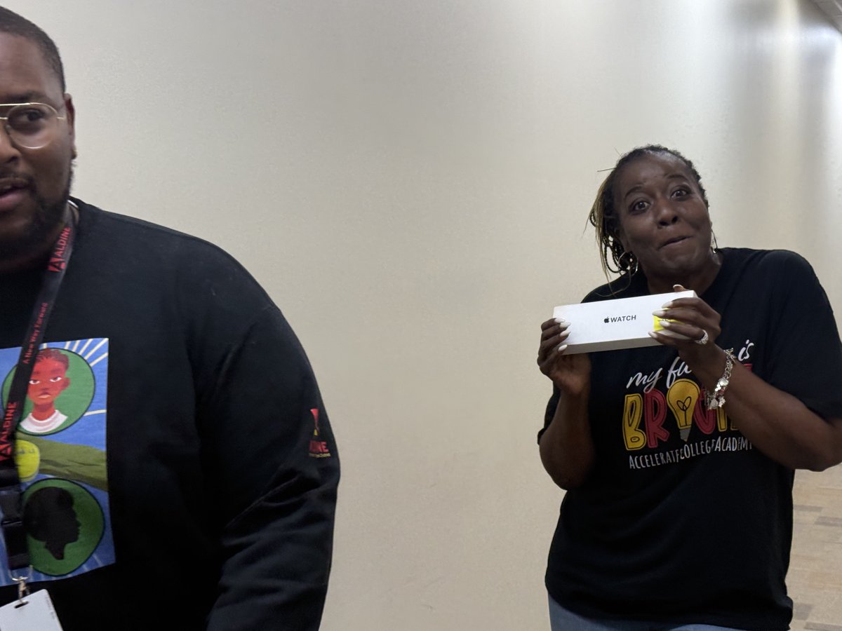 AldineISD OLL / VS (@aldinevs) on Twitter photo Congratulations to Dr. Shanaya Anderson in Online Learning <a href="/AldineVS/">AldineISD OLL / VS</a>! She won an Apple Watch.โ๏ธ Mr. Hickman had to take a step away to make room for her excitement. #AldineStory <a href="/AldineISD/">Aldine ISD</a> <a href="/OOT_AldineISD/">Office of Transformation</a> <a href="/skanderson26/">Dr. Shanaya Anderson</a> Congratulations to Dr. Shanaya Anderson in Online Learning <a href="/AldineVS/">AldineISD OLL / VS</a>! She won an Apple Watch.โ๏ธ Mr. Hickman had to take a step away to make room for her excitement. #AldineStory <a href="/AldineISD/">Aldine ISD</a> <a href="/OOT_AldineISD/">Office of Transformation</a> <a href="/skanderson26/">Dr. Shanaya Anderson</a>