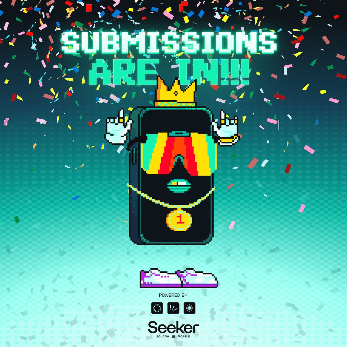 Solana Mobile Hackathon submissions are in 📝

After 5 incredible weeks, we are officially one of the biggest Solana-based hackathons to date!

Thank you for your attention to this matter.

🧵 👇