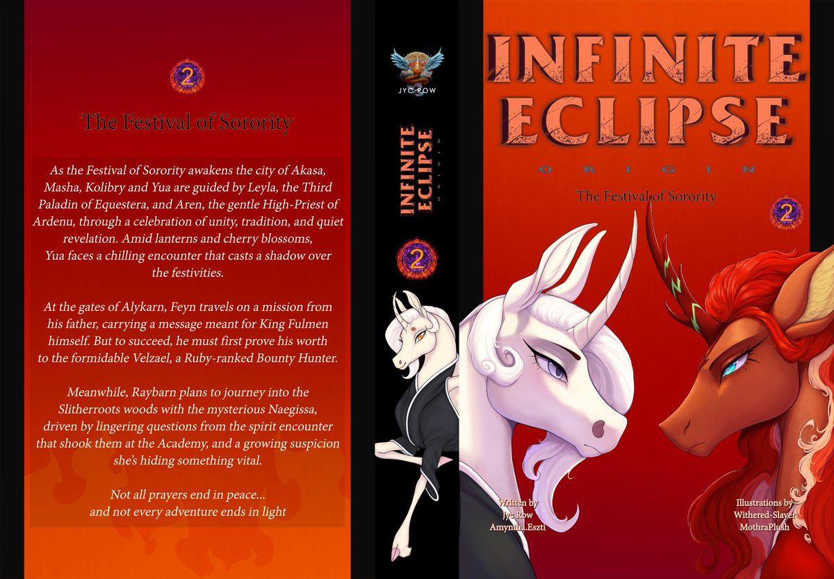 Jyc Row - Infinite Eclipse (@jyc_row) on Twitter photo Forgot to post it here, but here's the full cover of the classic version of "Infinite Eclipse Origin Vol. 2 - The Festival of Sorority"!
Artwork by <a href="/Witherslayer73/">WitheredSlayer</a> Forgot to post it here, but here's the full cover of the classic version of "Infinite Eclipse Origin Vol. 2 - The Festival of Sorority"!
Artwork by <a href="/Witherslayer73/">WitheredSlayer</a>