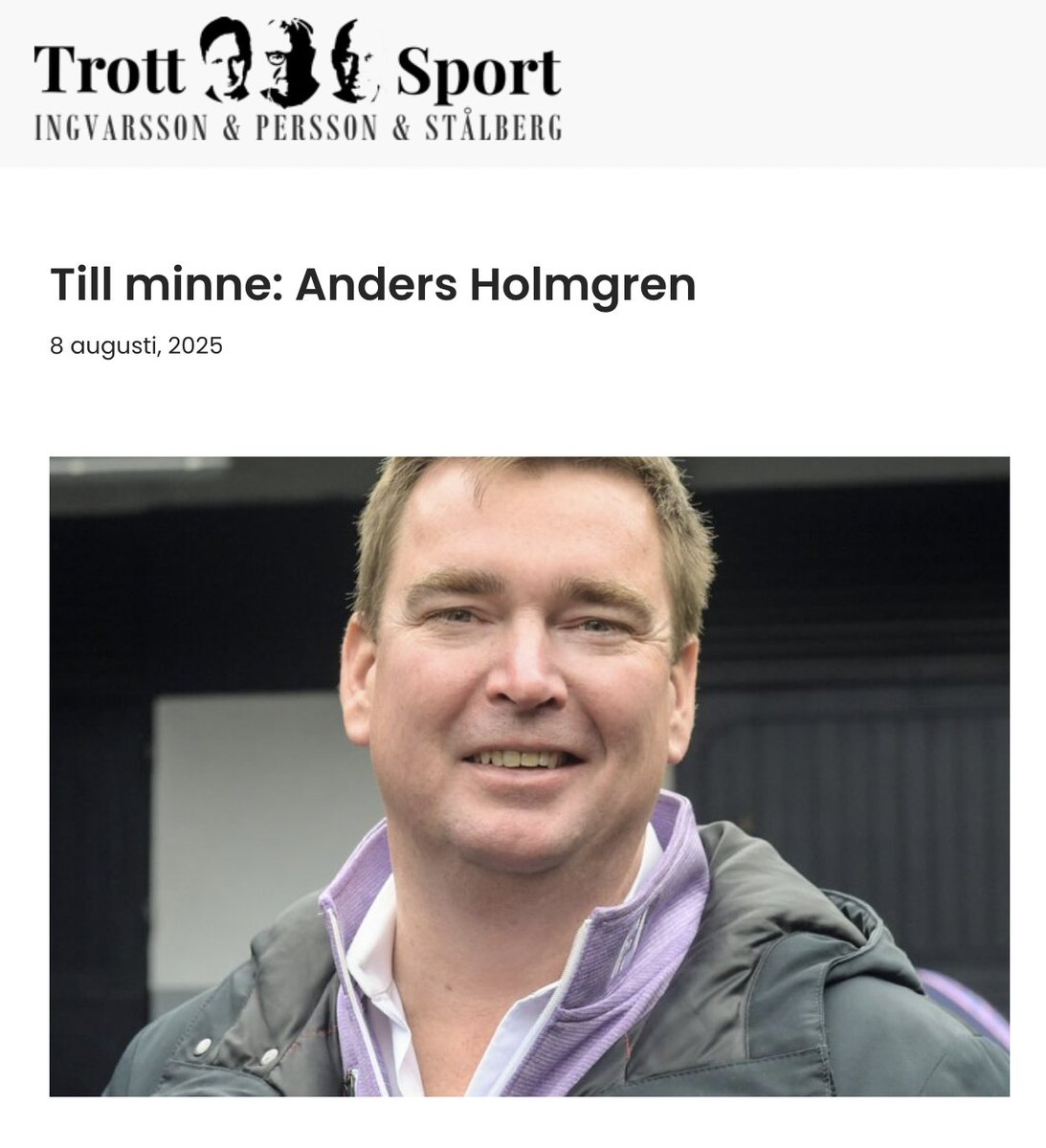 En text, vad ska man säga, om livets lotteri.
trottosport.nu/2025/08/08/til…