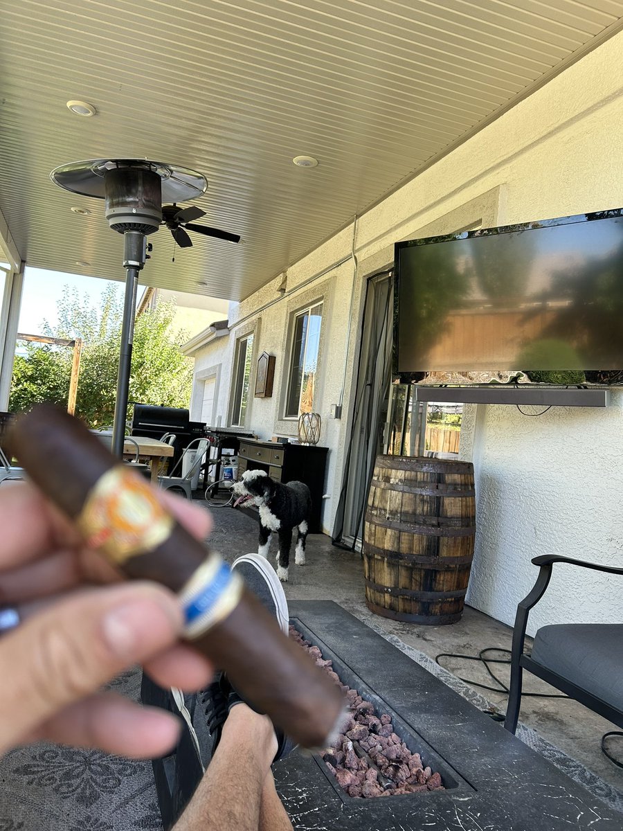 PastorAndPuros's tweet photo. Dog park for her.
Cigar for me.
Everybody wins. 🐾💨
#ElReyDelMundo
#CigarTime #DogLife #BackyardHerf #ReformedAndRelaxed https://t.co/D8q1rp3xz7