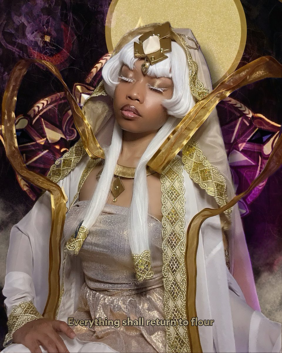 CRKingdomEN's tweet image. &quot;As the master of the Ivory Pagoda...&quot; 🌾🤍

Cosplay by @cxpricornium. Tag us to be featured! 

#CookieRun #CookieRunKingdom #MysticFlourCookie #CookieRunCosplay