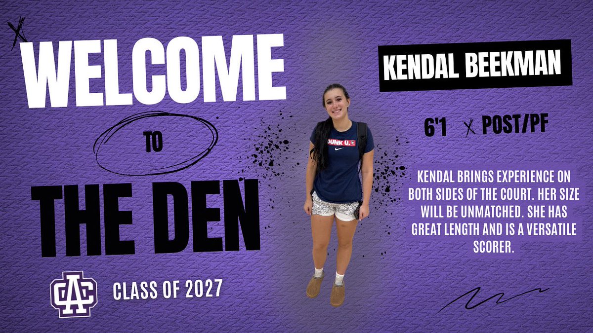We are excited to welcome a new lion to the DEN! 

6’1 Post/PF <a href="/kendalbeekman/">Kendal Beekman</a>
